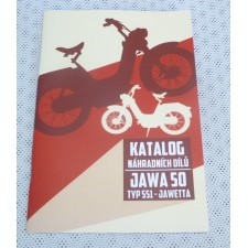 KATALOG NÁHRADNÍCH DÍLU - JAWA 50/551 JAWETTA